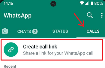 Create WhatsApp Call Link