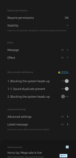 EdgeMask Main Settings UI