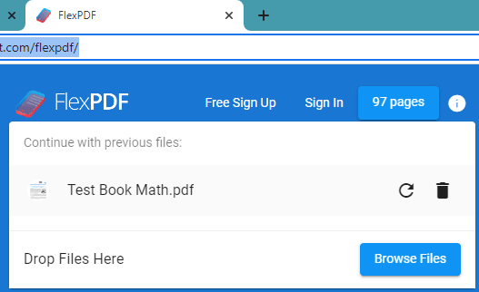 FlexPDF Upload Files