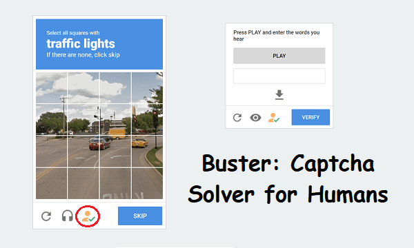 GitHub - dessant/buster: Captcha solver extension for humans, available for  Chrome, Edge and Firefox