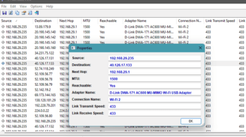 Generate IP Route Table on Windows using this Free Software