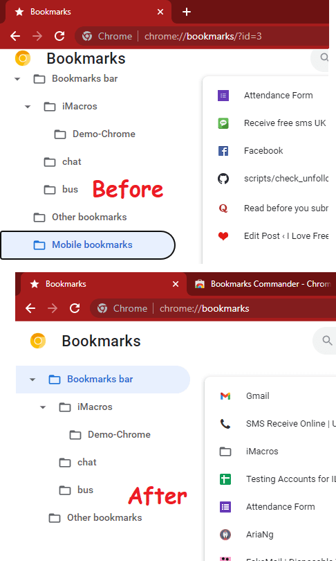 How to Delete Mobile Bookmarks Folder in Chrome, Microsoft Edge