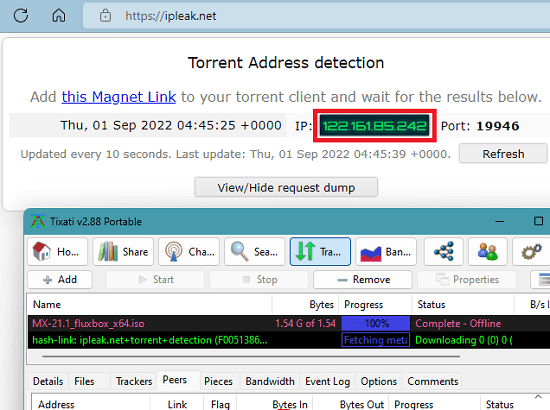 Ipleak torrent address detection