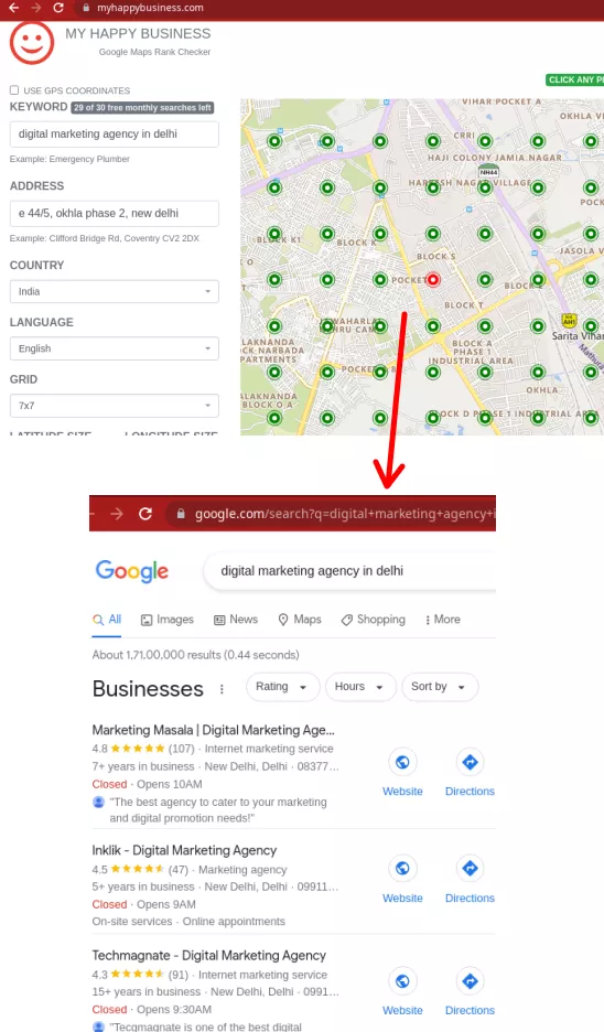 My-Happy-Business-check-google-maps-rank