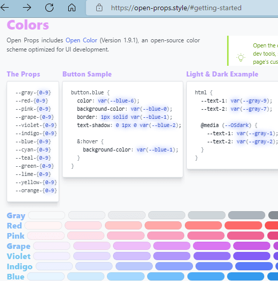 Open Props Docs