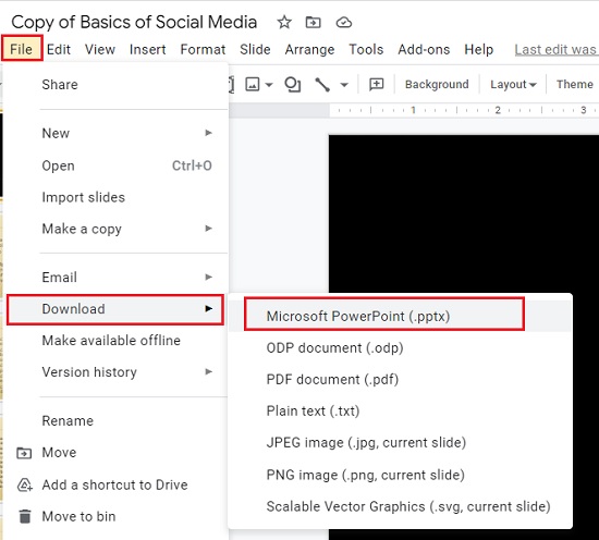 Download as PPTX