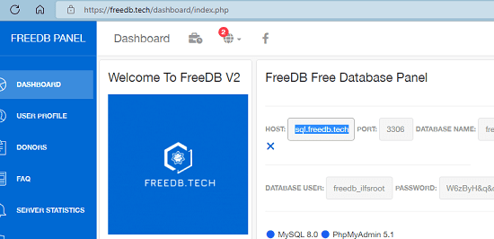 FreeDB Tech Dashboard