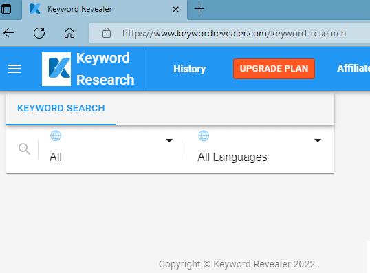 Keyword Revealer Main Home
