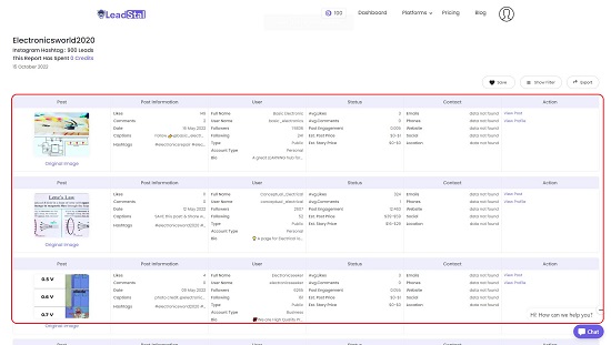 Leads Report