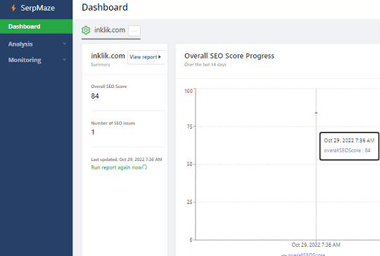 SerpMaze Dashboard