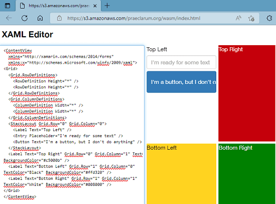 XAML Editor with Preview
