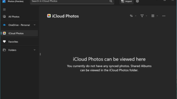 import iCloud photos in Windows 11 Photos app