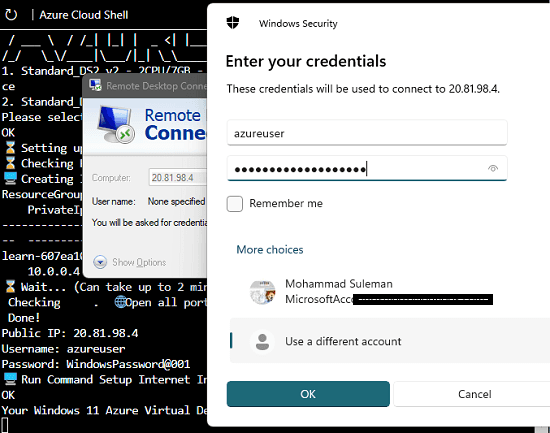 log into cloud VPS