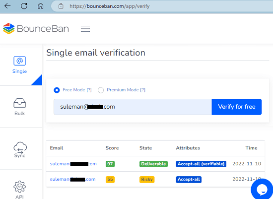 Free Forever Email Verification Tool to Check Email Deliverability