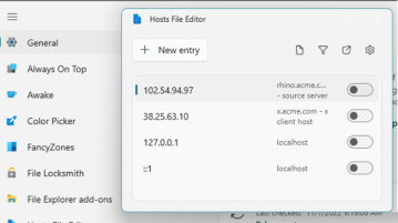 Hosts File Editor Main Interface