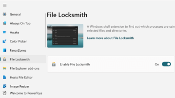 How to identify which process is locking a file using Microsoft PowerToys