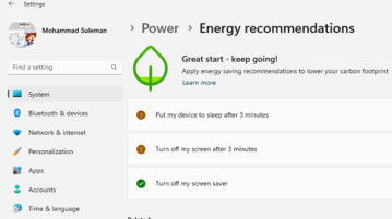 How to use Energy Recommendations in Windows 11 to Save Power