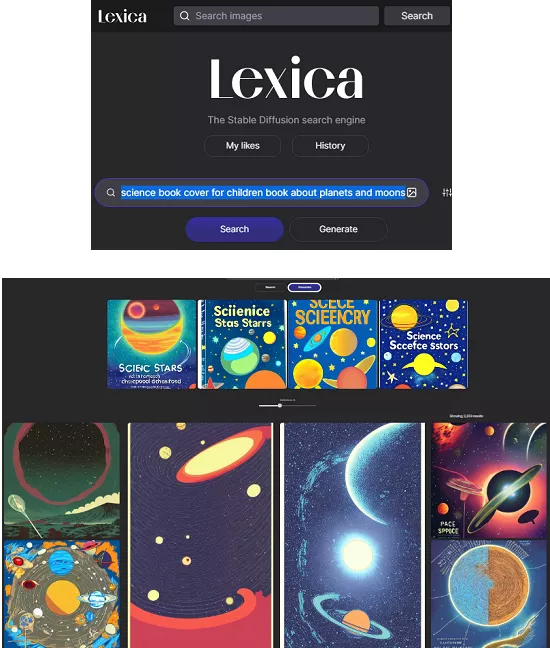 Lexica Book Art Generator using AI