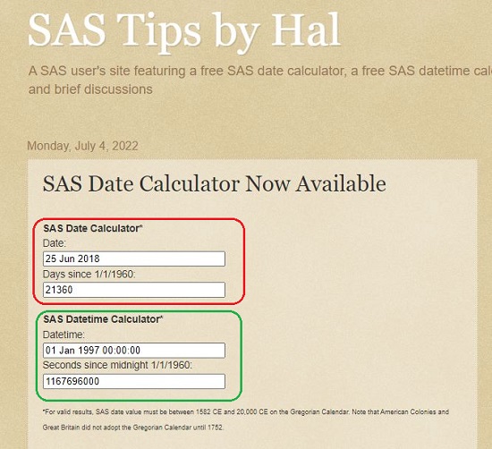 SAS Tips