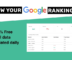 SEO rank tracker based on Google Search Console