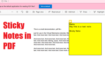 Add sticky notes in PDFs for Free