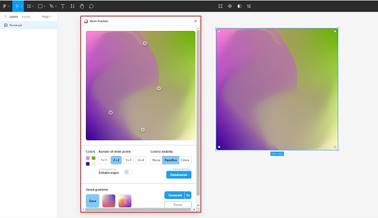 Mesh Gradient generator for Figma