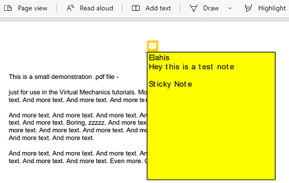 Free Software to Add sticky notes in PDFs for Free