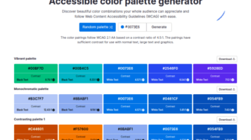 Free Website to Find Color Palette Combinations that Follow Google Guidelines