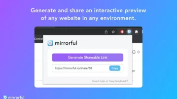 Free tool to Share Static Preview of a Website via Link Mirrorful