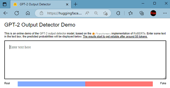 GPT 2 Output Detecttor