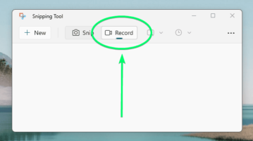 How to Record Screen using Snipping Tool in Windows 11