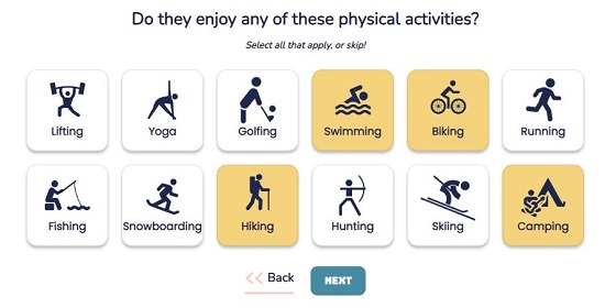 Physical activities