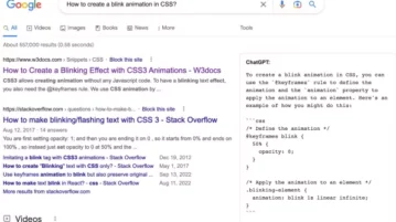 See ChatGPT Responses for Google Search Queries