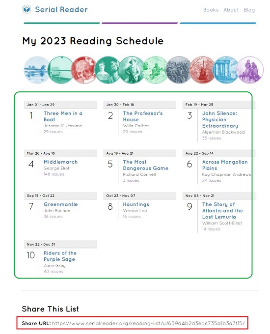My 2023 Schedule