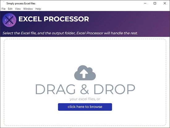 Drag and Drop Excel file