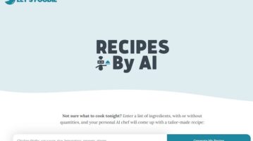 Generate Recipes using AI from List of Ingredients using this Free Tool Featured