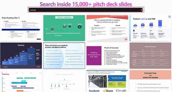 Search roadmap