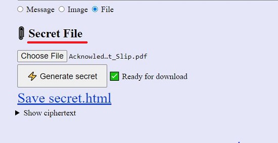 Secret file