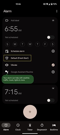Select Alarm Sound