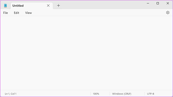 Windows 11 Notepad with tabs