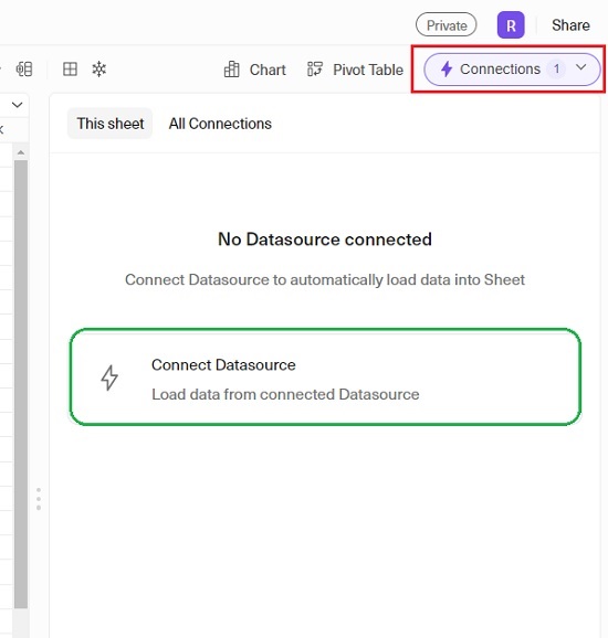 Connect Data source
