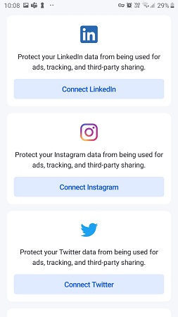 Connect Social Media accounts