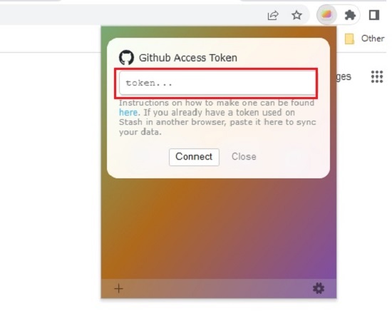 Github access token in Stash