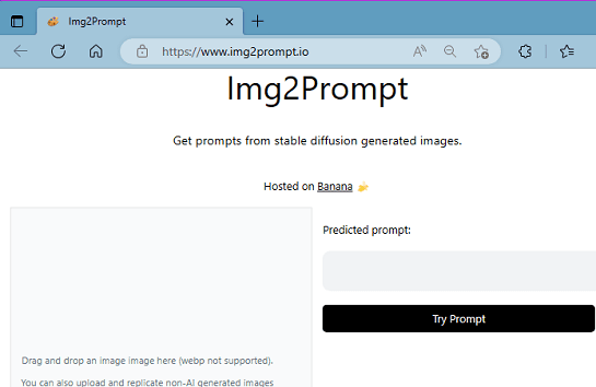 Img2Prompt Main Interface