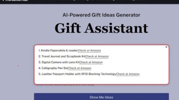 Phototutorial Gift Assistant