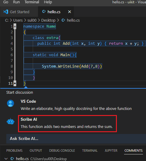 Scribe AI Code Explanation