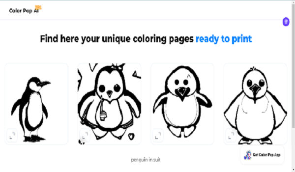 AI Based Coloring Pages Generator For Kids
