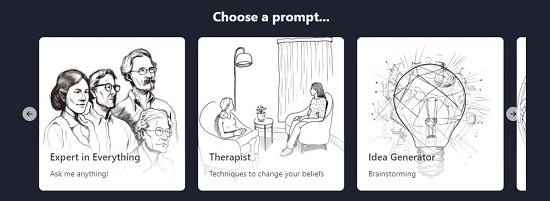 Choose prompt