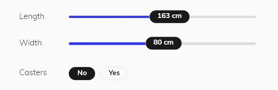 Dimensions of product