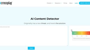 Free tool for Detecting Writing Created by AI: Crossplag AI Content Detector Featured